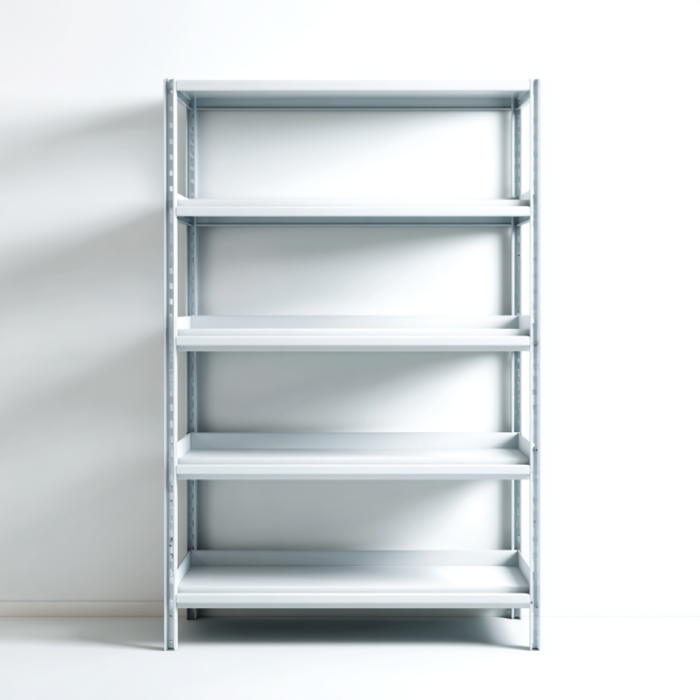 Estantería Metálica Blanca de 5 Niveles StmasteStyle – Estante de Almacenamiento Industrial para Hogar y Negocios