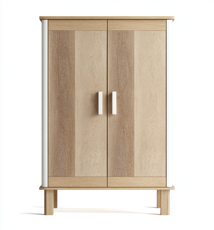 Aparador de Madera de Diseño Minimalista con 2 Puertas – StmasteStyle