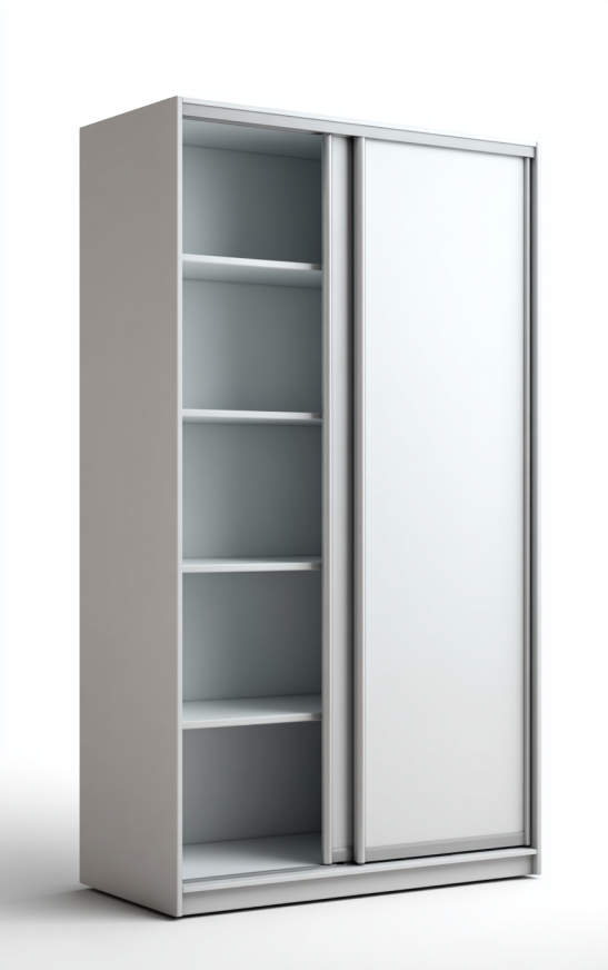 Armario Moderno con Puertas Correderas en Gris y Blanco – StmasteStyle 180x210 cm