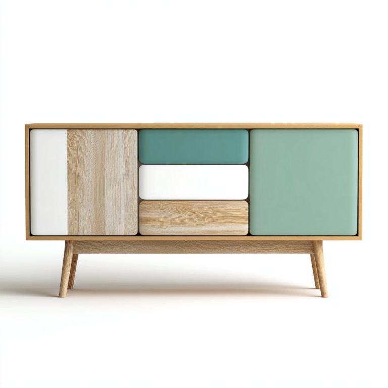 Aparador Nórdico con Cajones Multicolores – StmasteStyle