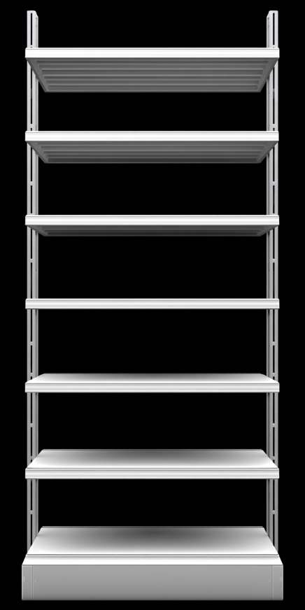 Estantería Metálica Blanca de 7 Niveles StmasteStyle – Estructura Industrial para Almacenamiento Pesado