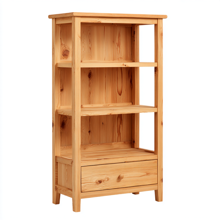 Estantería de Madera con Cajón Inferior - 4 Niveles StmasteStyle