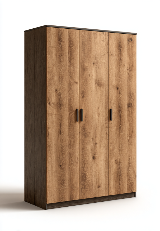 Armario de Puertas Batientes de Madera 3 Puertas 120cm - StmasteStyle