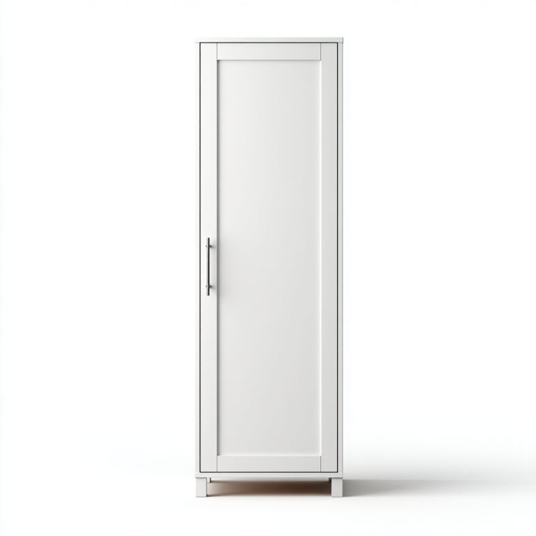 Armario Individual Estrecho Blanco con 1 Puerta - StmasteStyle 180 cm