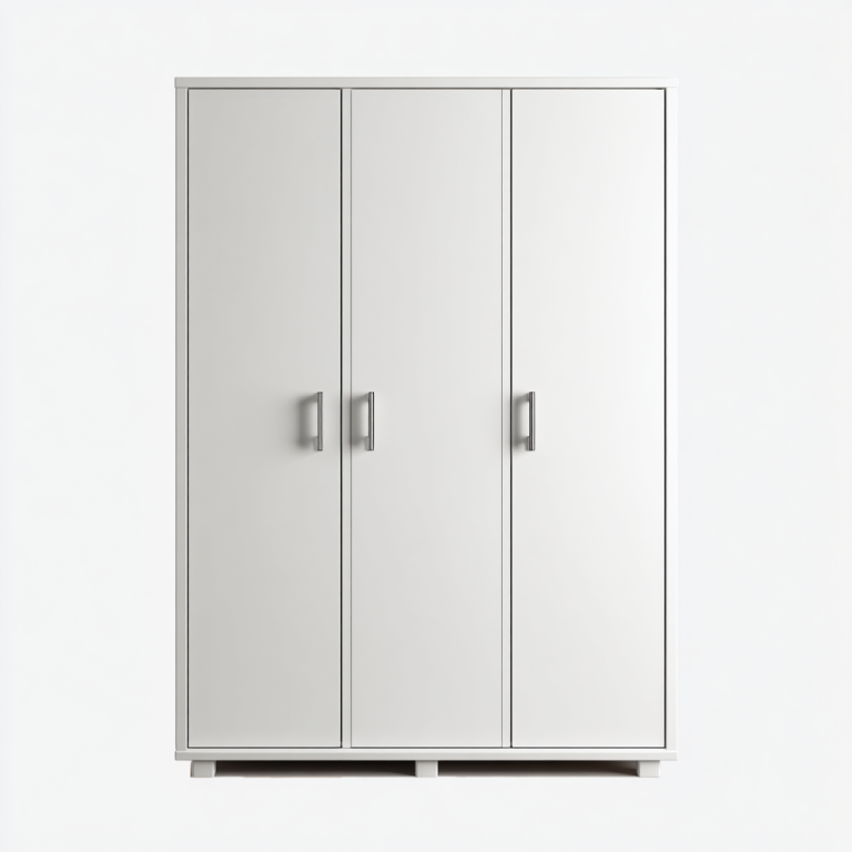 Armario Blanco de 3 Puertas Abatibles - StmasteStyle, Estilo Moderno y Gran Capacidad