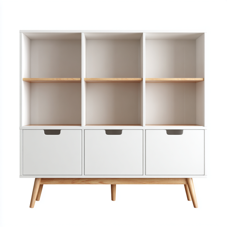 Estantería Infantil con Cajones de Almacenaje – Blanco y Madera – StmasteStyle