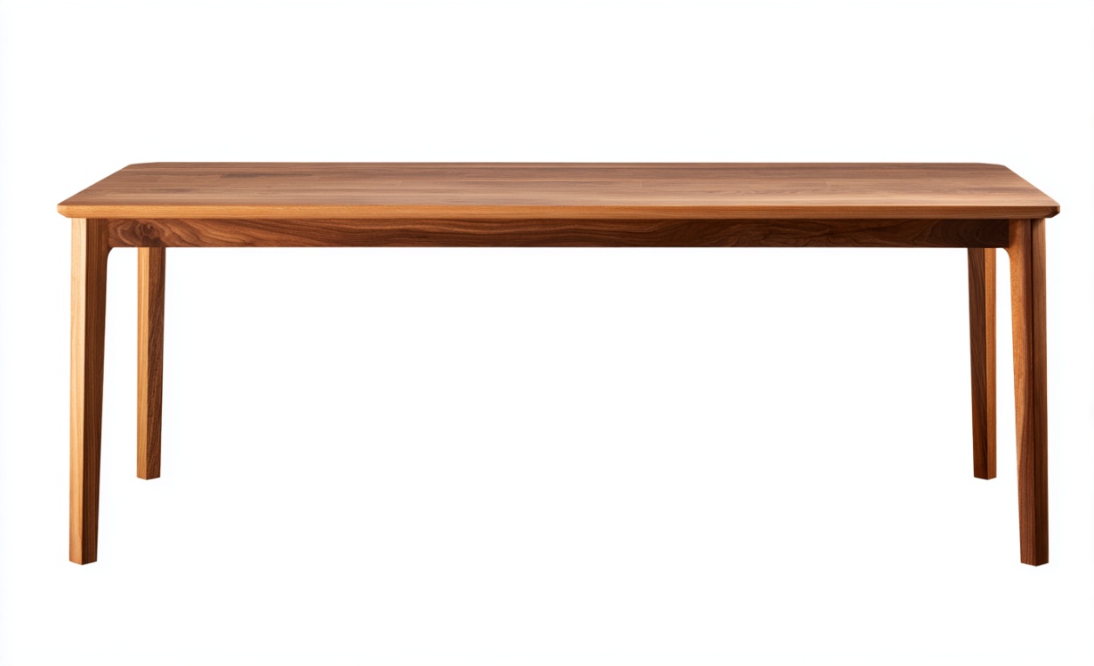 Mesa consola extensible estilo madera maciza adecuada para sala de estar o espacio de trabajo.