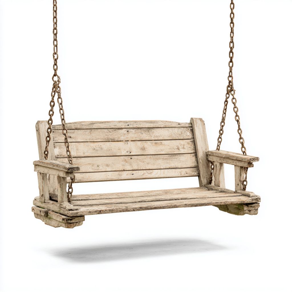 Silla Colgante de Madera de Estilo Minimalista, Ideal para Uso Exterior, Diseño Resistente