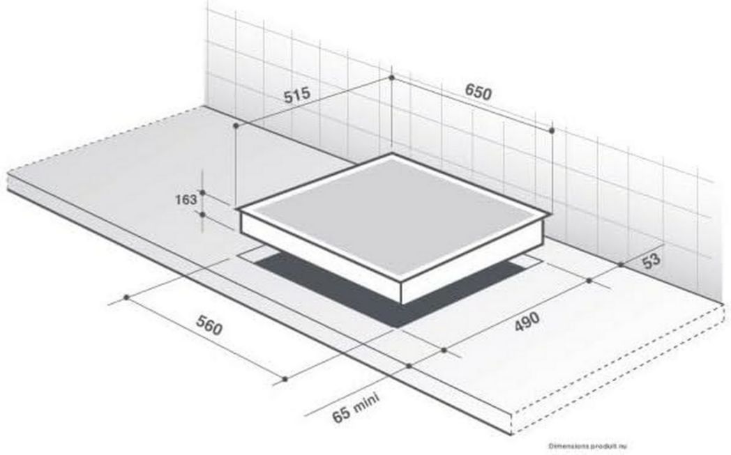 DE DIETRICH DPI7602BM Placa de cocción mixta negra
