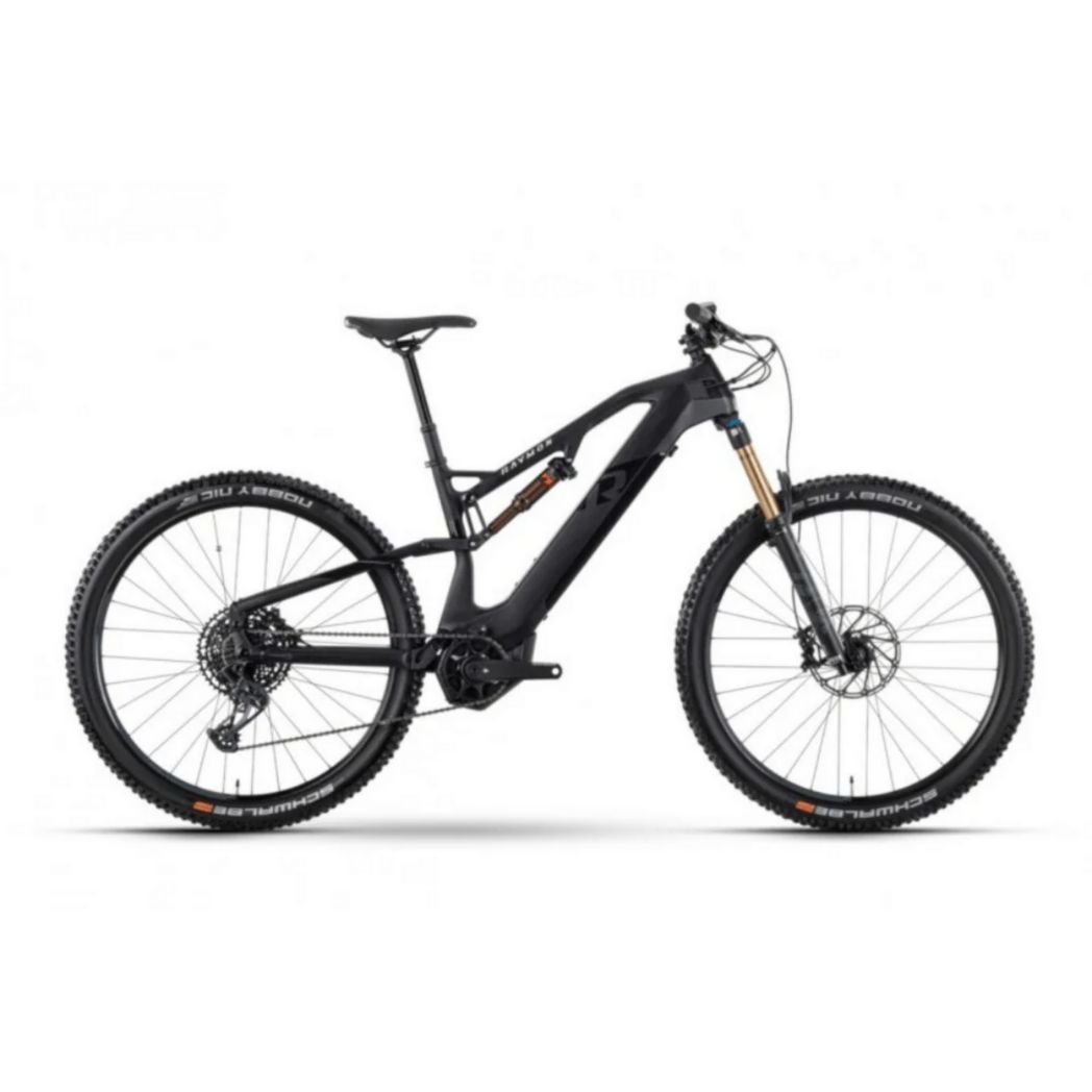 Bicicleta eléctrica de montaña Raymon FullRay 150E 11.0 negra