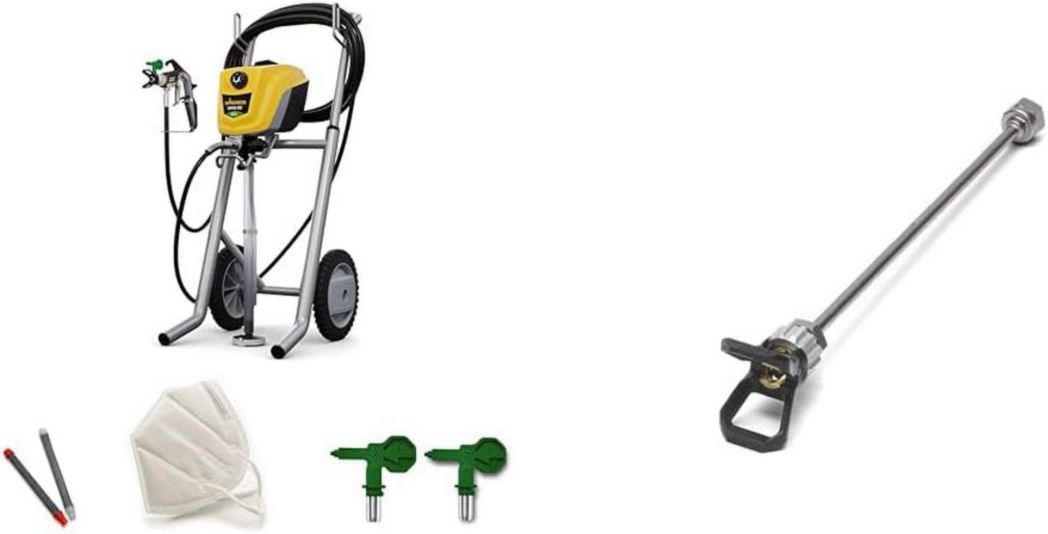 Pistola de pintura airless WAGNER Control Pro 250 M para pinturas murales, imprimaciones, barnices y tintes, 15 m² - 2 min, ajuste de presión, 110 bar, manguera de 9 m
