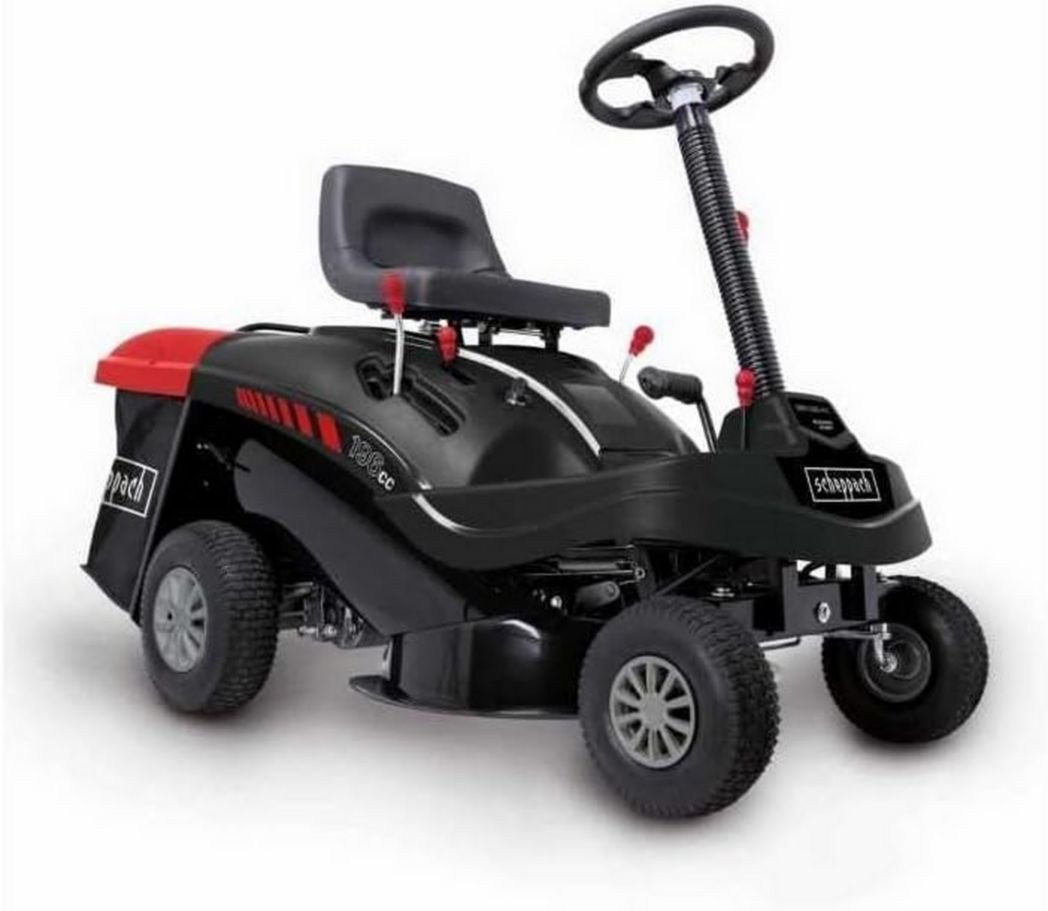 Cortacésped Scheppach MR196-61 – Motor de gasolina de 4 tiempos 4,8 kW / 6,5 CV – Ancho de corte 61 cm – 5 velocidades – Altura de corte ajustable