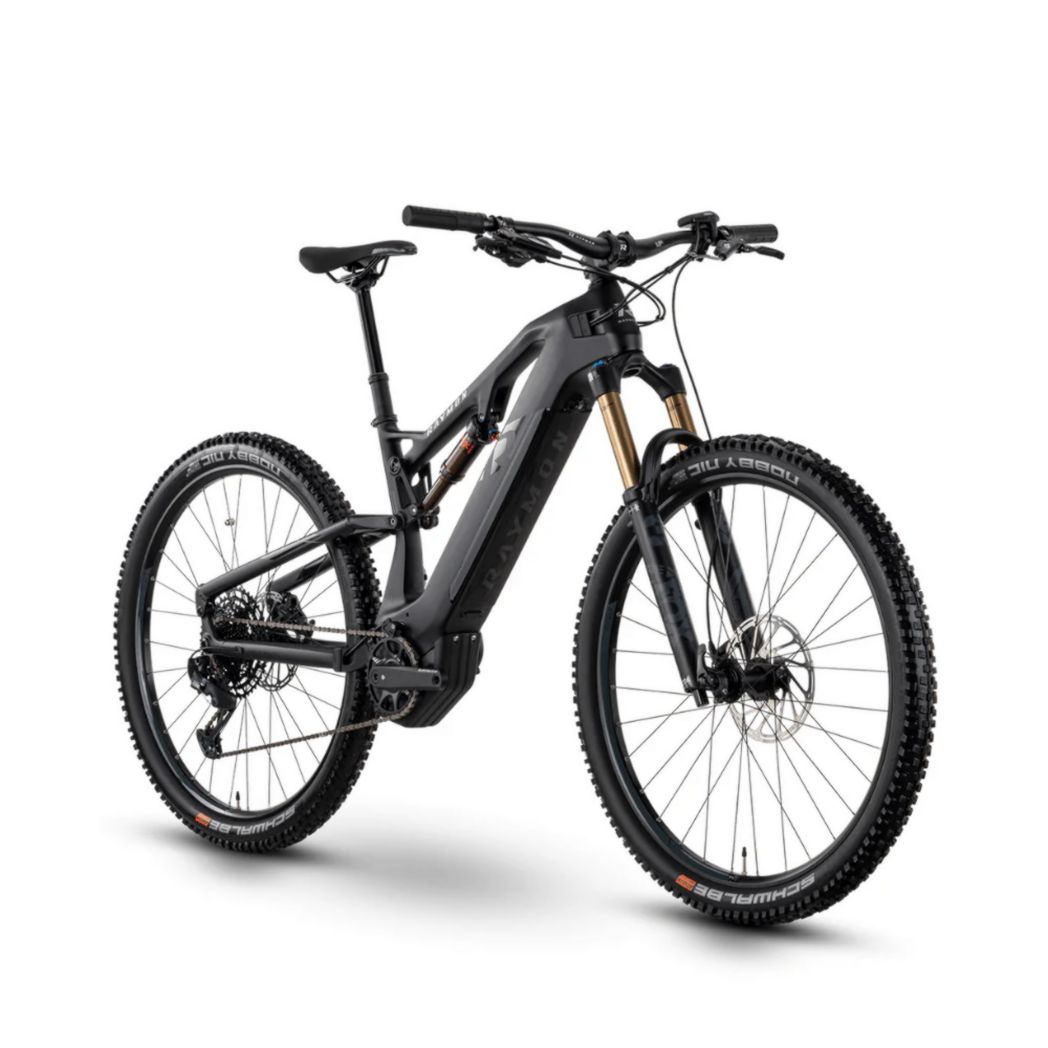 Bicicleta eléctrica de montaña Raymon FullRay 150E 11.0 negra