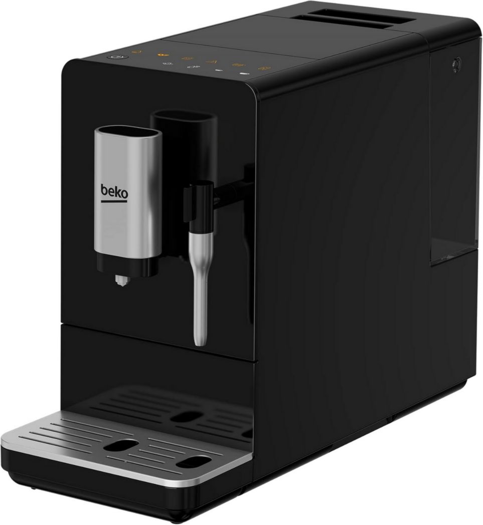 Beko - CEG3192B - Cafetera espresso automática con capuchino integrado, molinillo de café incorporado, depósito de agua de 1,5 litros, presión de 19 bares - negra, 18,6 x 41 x h32 cm