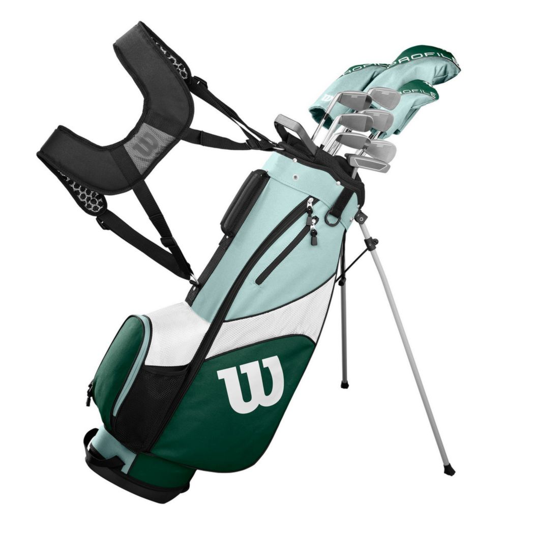 Juego completo de palos de golf Wilson Golf Profile SGI para mujer con bolsa de carrito