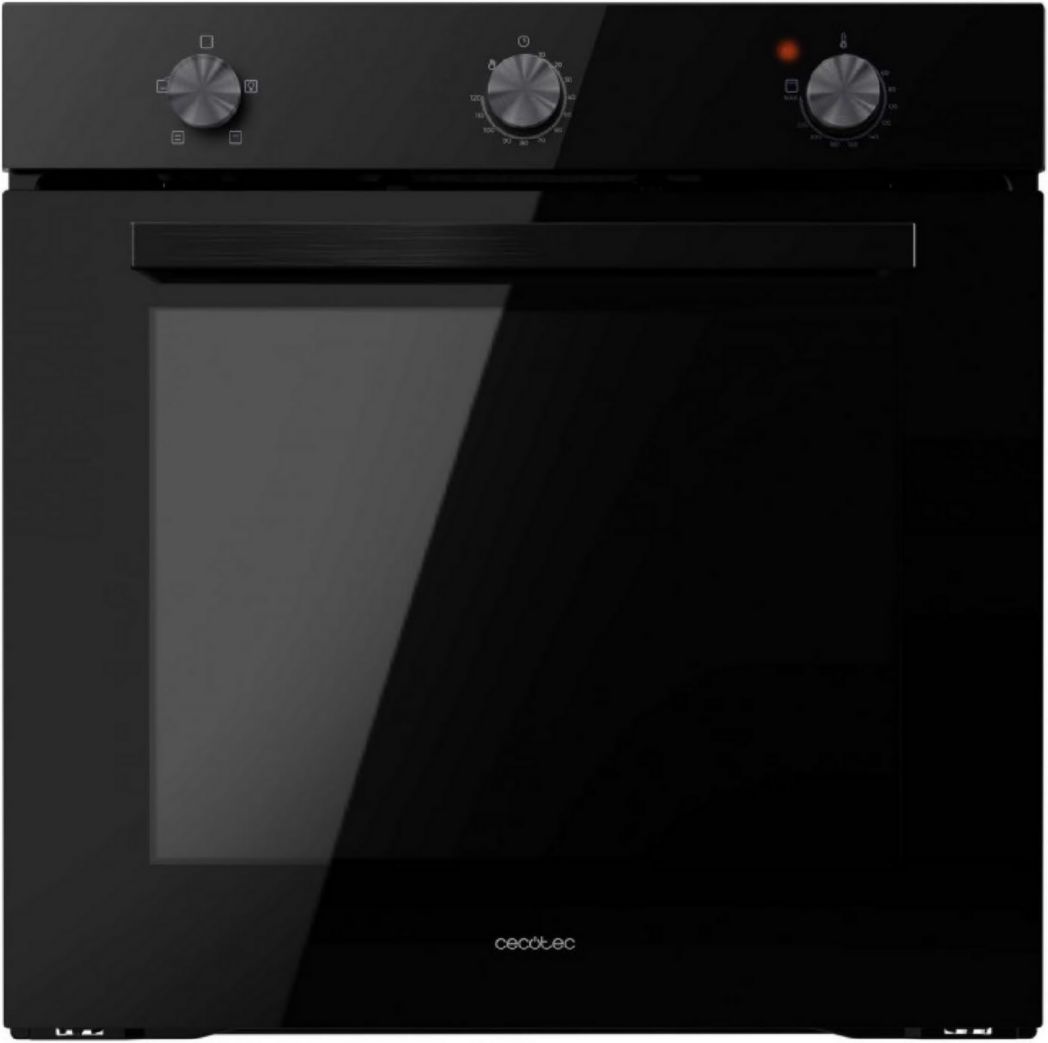 Horno Cecotec Bolero Hexa C134500 de acero inoxidable de encastre, 45 cm. 2600 W, 56 L de capacidad, bajo consumo, 4 funciones, temporizador, limpieza a vapor, cocción al vapor