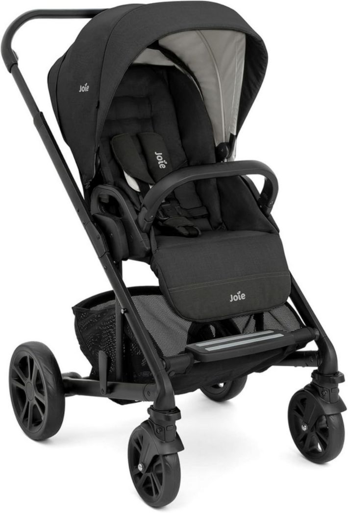 Joie - Chrome - Cochecito multimodal 4 en 1 - Asiento reversible - Compatible con asiento de coche - Plegado automático - Suspensión todoterreno - Arnés SoftTouch de 5 puntos - Desde el nacimiento