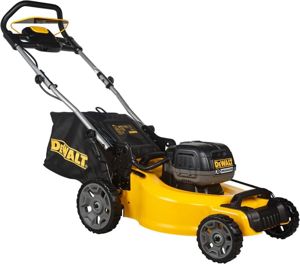 DEWALT - Cortacésped inalámbrico XR 18V 5Ah Li-Ion - DCMW564N-XJ - Cortacésped inalámbrico con recolector de césped de 55L - Ancho de corte de 48cm - Corta hasta 800m² - 36V
