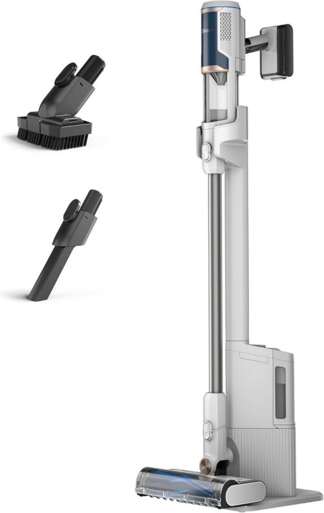 Aspiradora inalámbrica Shark Detect Clean & Empty IW3612AMZEU, blanca, 240 W, 2 litros