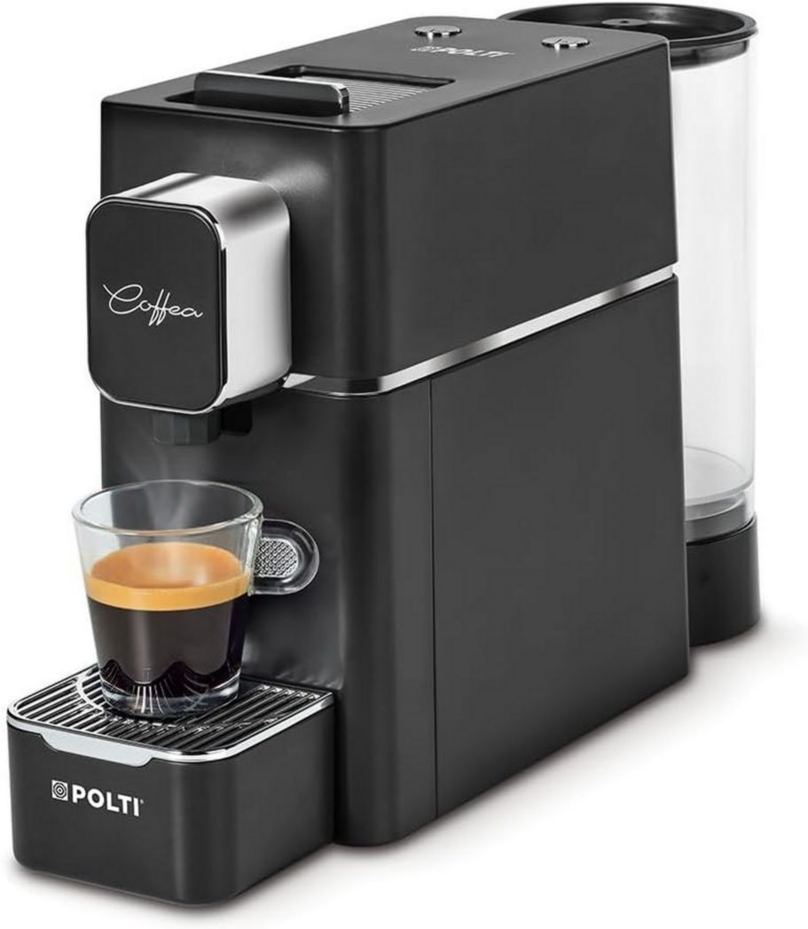 POLTI Coffea S15B, cafetera espresso, compatible con ESE; depósito de agua de 44 mm, 0,85 L, negro