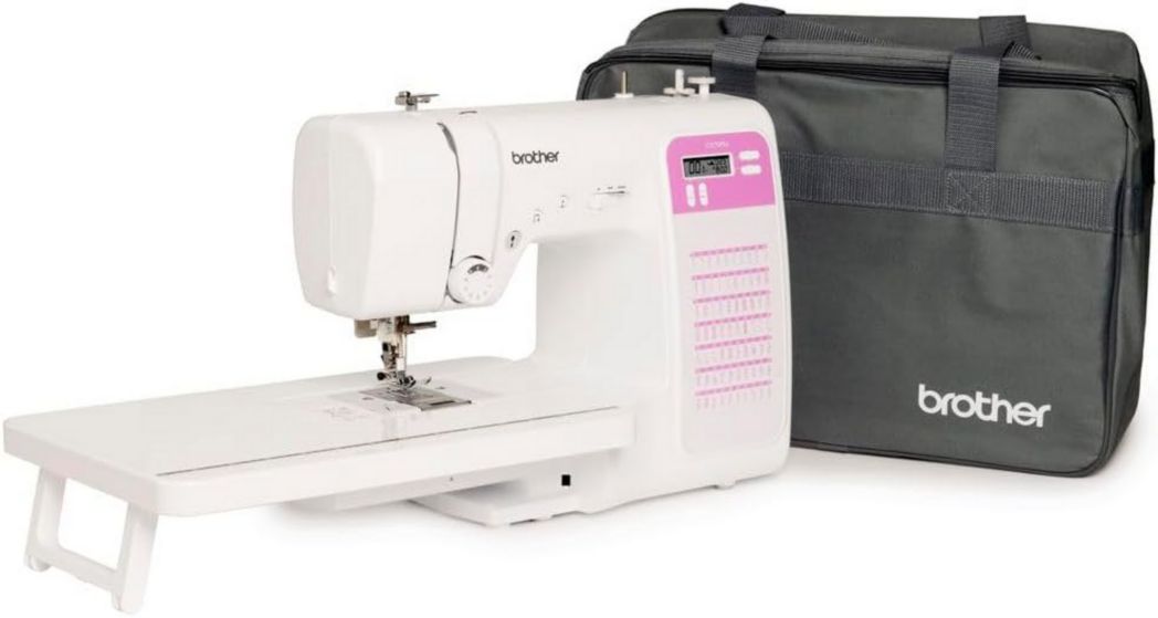 Máquina de coser electrónica CS10S, blanca/roja