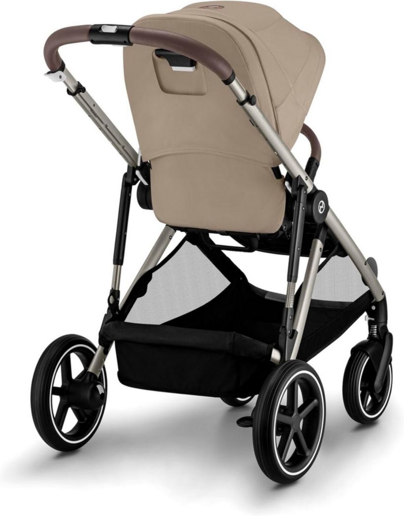 Cochecito CYBEX Gold GAZELLE S, desde el nacimiento hasta los 4 años aproximadamente, máx. 22 kg (modo individual) / 2 x 22 kg (modo dúo), sistema todo en uno con más de 20 configuraciones, beige almendra