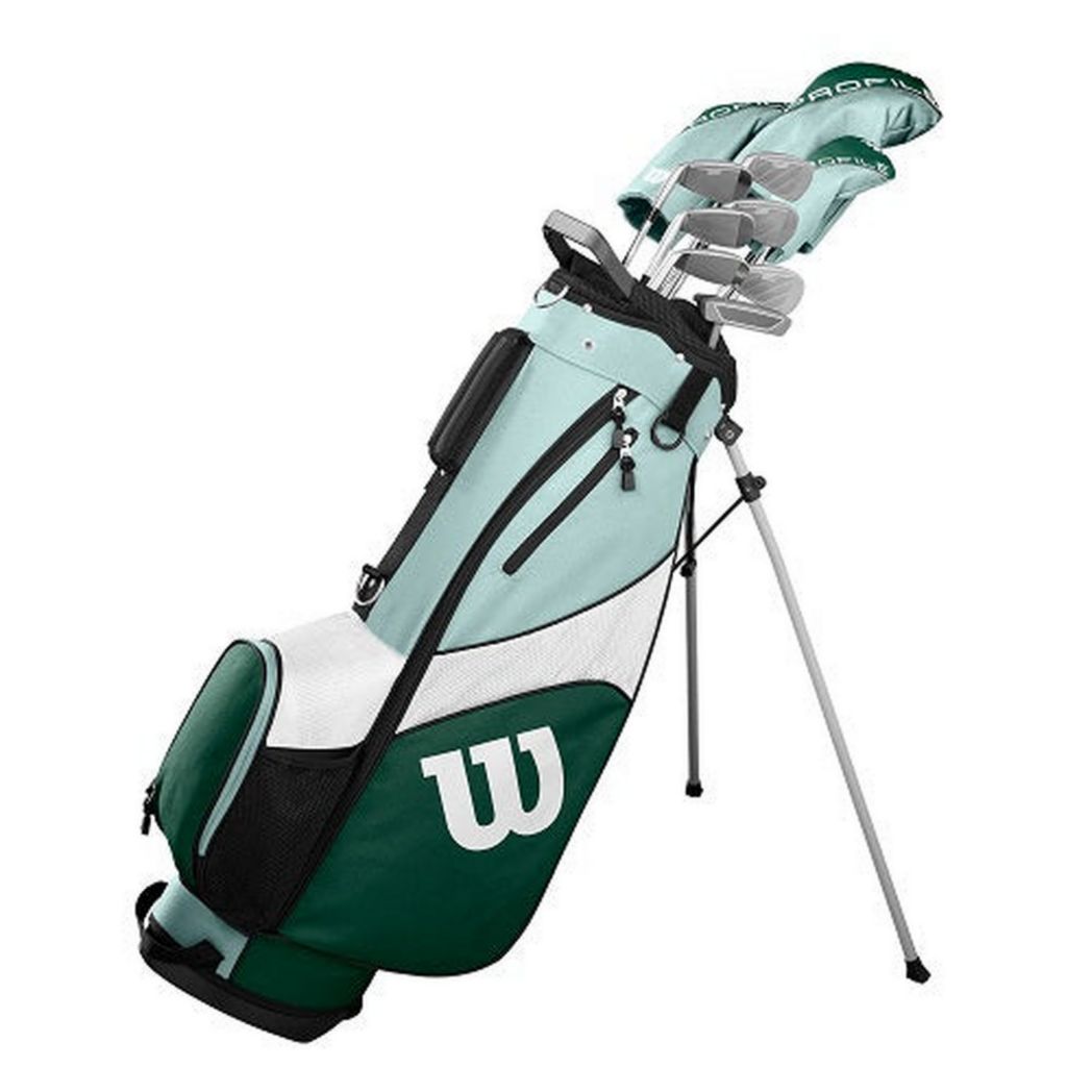 Juego completo de palos de golf Wilson Golf Profile SGI para mujer con bolsa de carrito