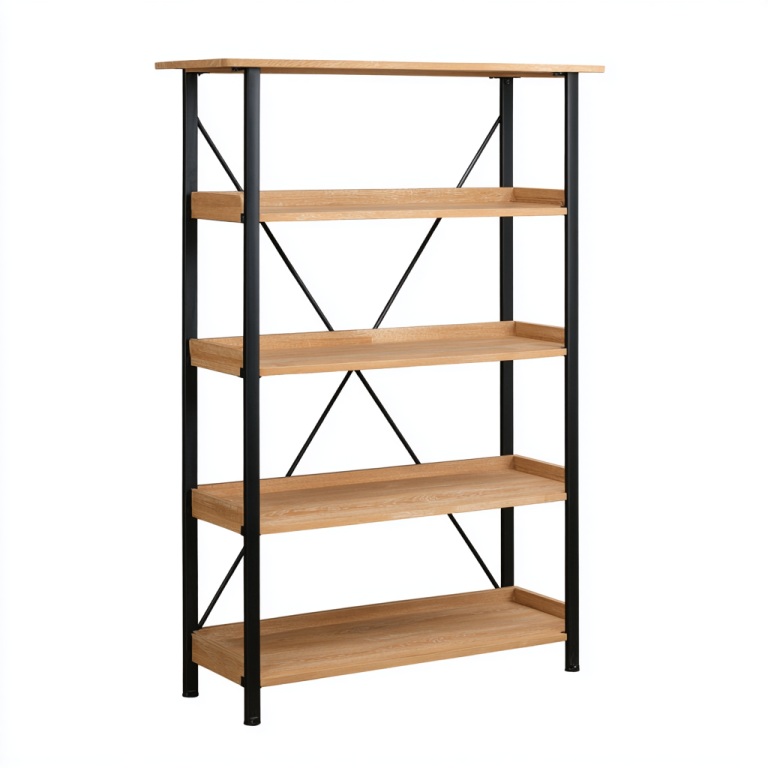 Estantería Industrial de Madera y Metal de 5 Niveles - StmasteStyle